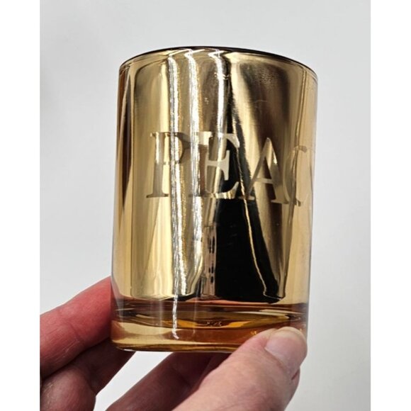 Holiday-Themed Votive Candle Holders Set Of 6 Gold Red Green White Copper Design - Picture 10 of 12